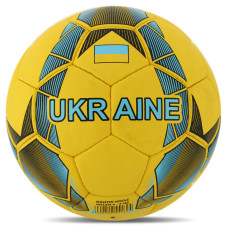 М'яч футбольний BALLONSTAR UKRAINE FB-7984 №5 PU жовтий-синій
