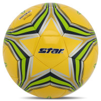 М'яч футзальний STAR FB624-05 №4 PU жовтий-салатовий