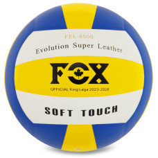 М'яч волейбольний FOX FEL-8500-VB №5 PU білий-жовтий-синій