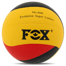 М'яч волейбольний FOX GERMANY FEL-8500 №5 PU чорний-червоний-жовтий