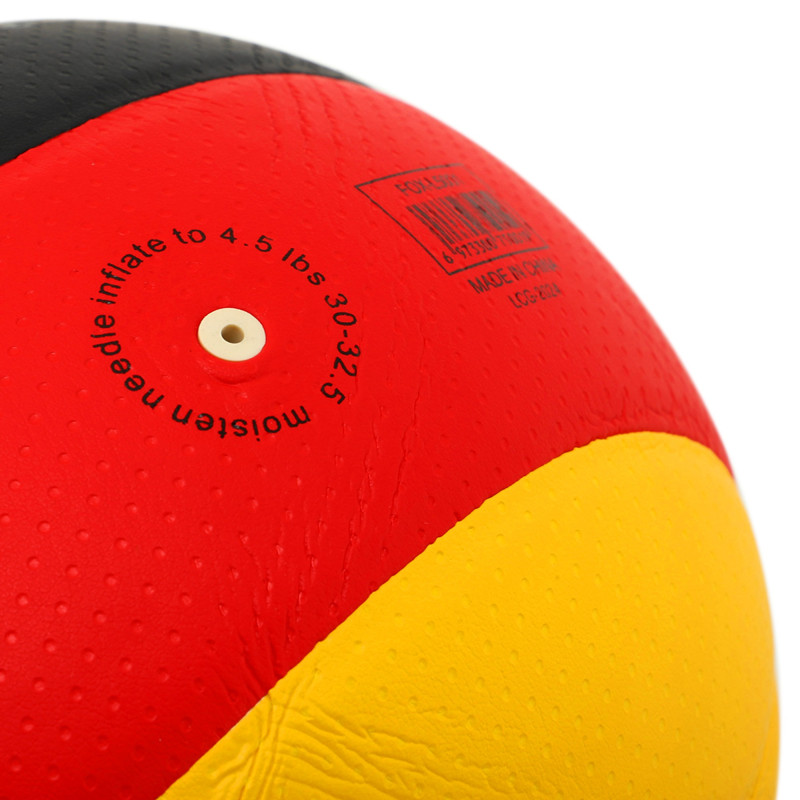 М'яч волейбольний FOX GERMANY FEL-8500 №5 PU чорний-червоний-жовтий