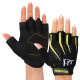 Рукавиці для фітнесу та тренувань HARD TOUCH FG-006 S-XL чорний-жовтий