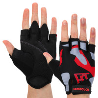 Рукавиці для фітнесу та тренувань HARD TOUCH FG-009 XS-L чорний-рожевий