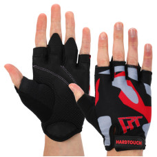 Рукавиці для фітнесу та тренувань HARD TOUCH FG-009 XS-L чорний-рожевий