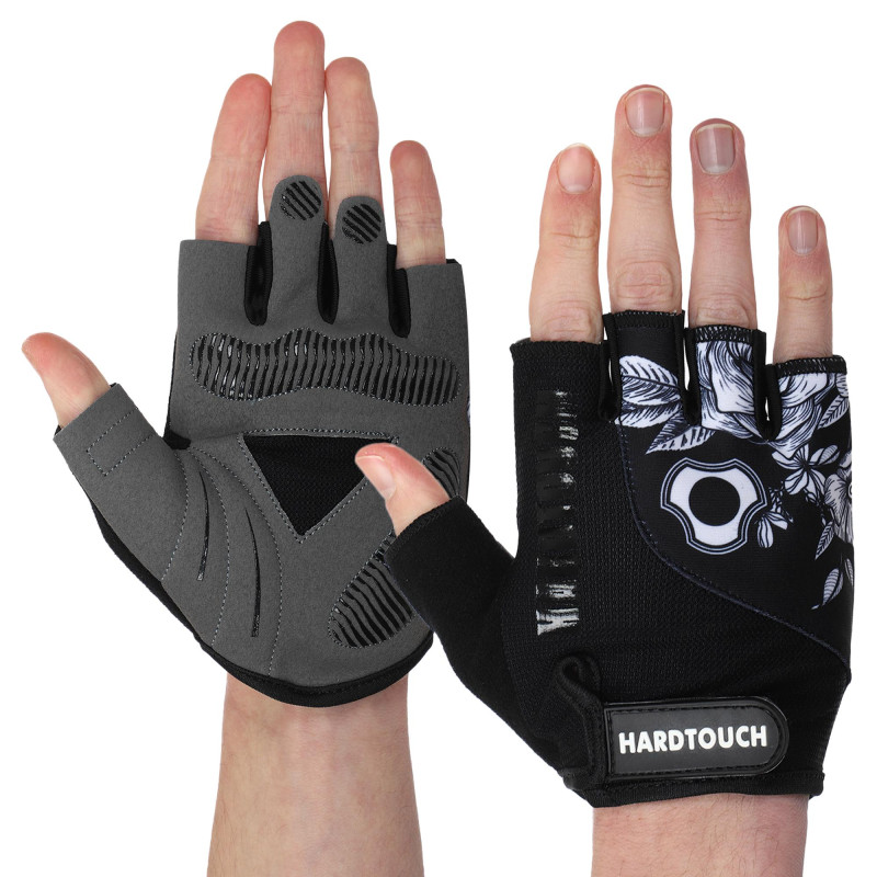 Рукавиці для фітнесу та тренувань HARD TOUCH FG-9524 S-XL кольори в асортименті