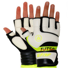 Рукавиці воротарські футзальні STAR GOLEIRO FG100 розмір S-L білий-чорний
