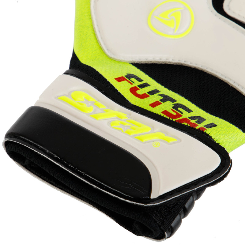 Рукавиці воротарські футзальні STAR GOLEIRO FG100 розмір S-L білий-чорний