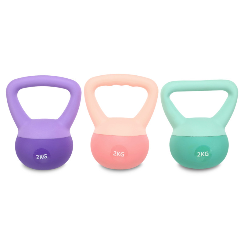Гиря м'яка SP-Sport SOFT KETTLEBELL FI-0122-2 вага 2кг кольори в асортименті