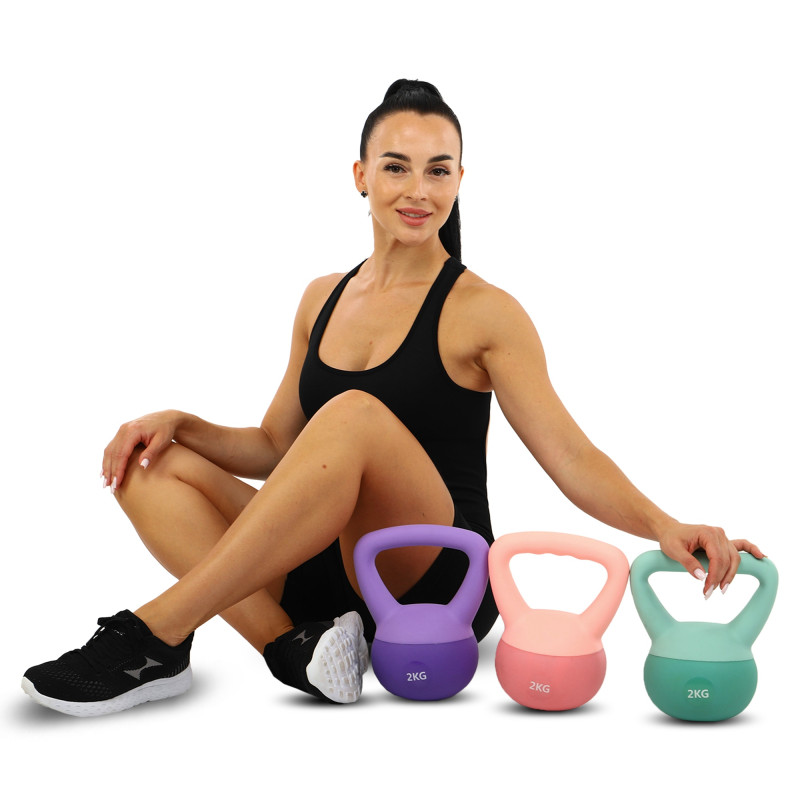 Гиря м'яка SP-Sport SOFT KETTLEBELL FI-0122-2 вага 2кг кольори в асортименті