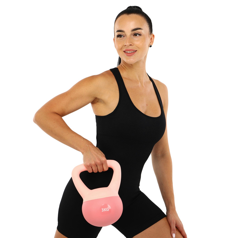 Гиря м'яка SP-Sport SOFT KETTLEBELL FI-0122-3 вага 3кг кольори в асортименті