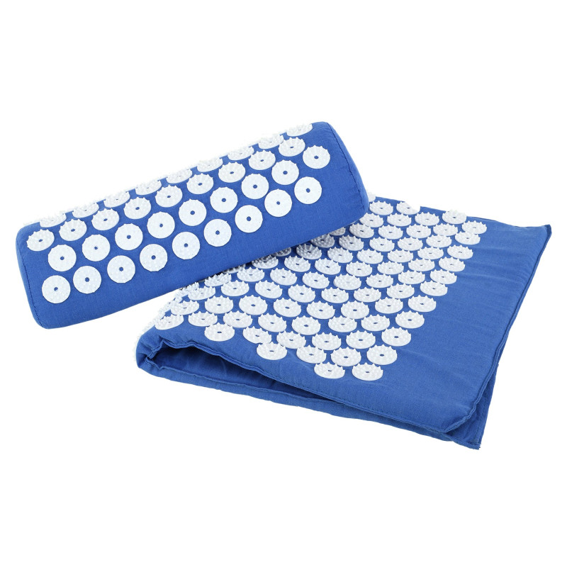 Набір масажний акупунктурний Аплікатор Кузнєцова 2в1 килимок та валик Acupressure mat SP-Sport FI-0134