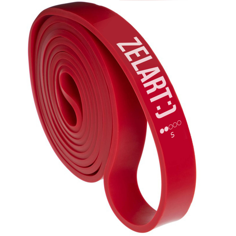 Гума петля для підтягувань та тренувань стрічка силова Zelart POWER BANDS FI-0889-2 11-29кг червоний