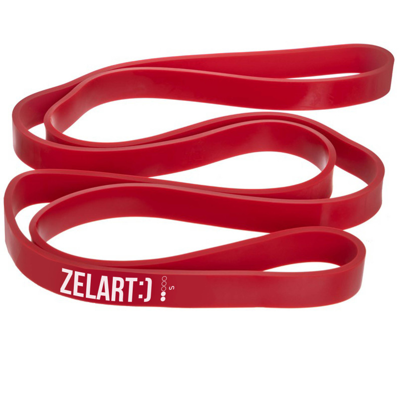 Гума петля для підтягувань та тренувань стрічка силова Zelart POWER BANDS FI-0889-2 11-29кг червоний