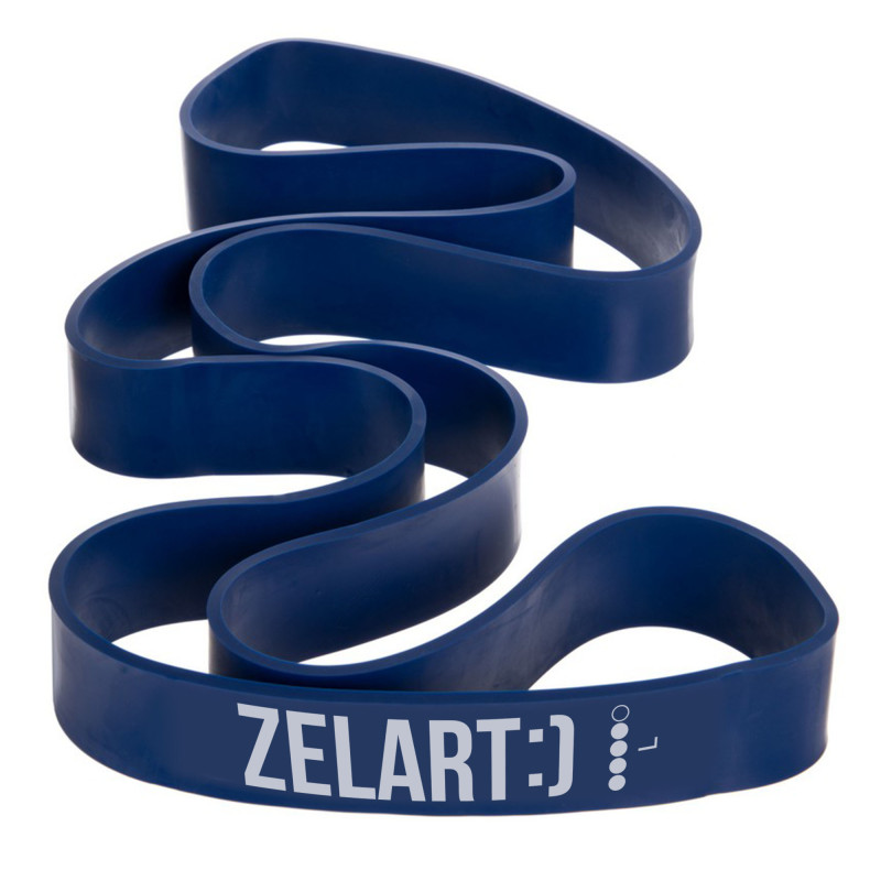 Гума петля для підтягувань та тренувань стрічка силова Zelart POWER BANDS FI-0889-4 POWER BAND 25-57кг синій
