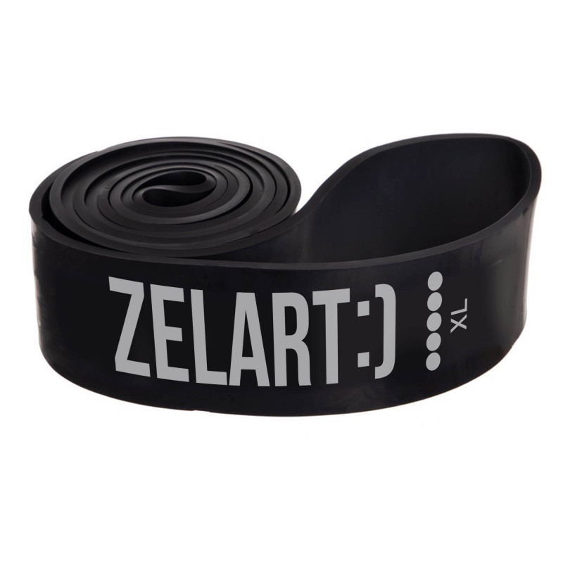Гума петля для підтягувань та тренувань стрічка силова Zelart POWER BANDS FI-0889-5 29-79кг чорний