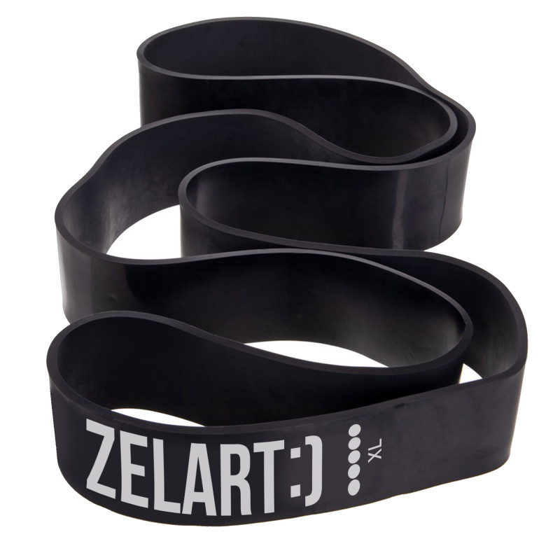 Гума петля для підтягувань та тренувань стрічка силова Zelart POWER BANDS FI-0889-5 29-79кг чорний