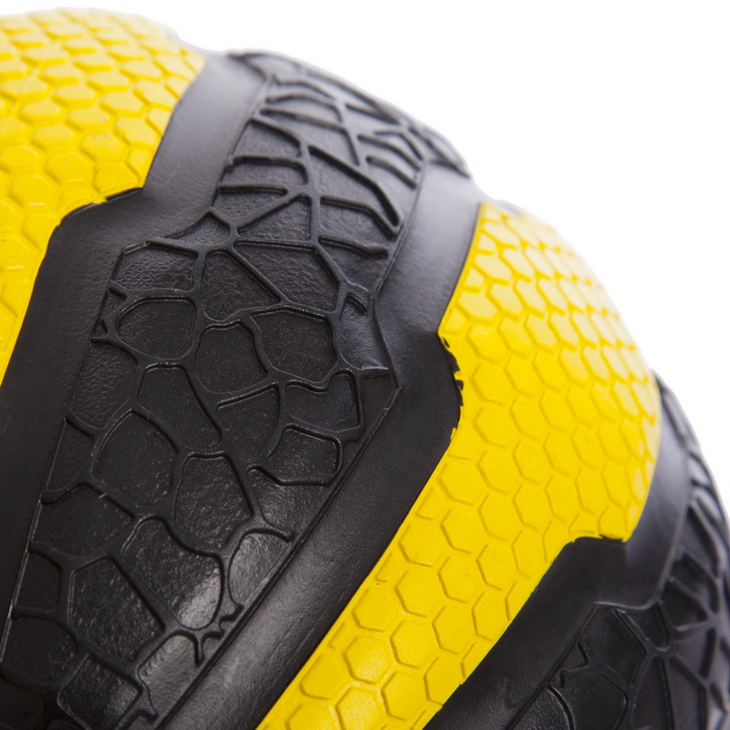 Медбол м'яч медичний Medicine Ball Zelart FI-0898-1 1кг чорний-жовтий