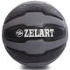 Медбол м'яч медичний Medicine Ball Zelart FI-0898-10 10кг чорний-сірий