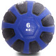 Медбол м'яч медичний Medicine Ball Zelart FI-0898-6 6кг чорний-синий