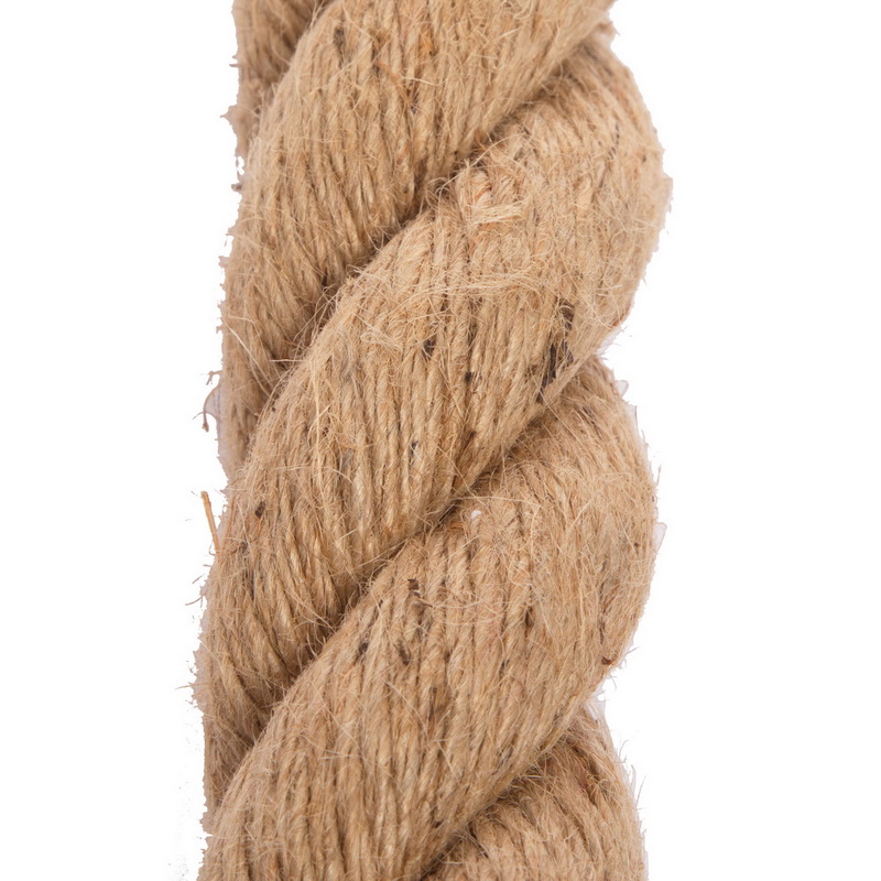 Канат для лазіння із сизалю з кріпленням COMBAT BATTLE ROPE Zelart FI-0910-15 15м коричневий