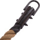 Канат для лазіння з сизалю з кріпленням Combat Battle Rope Zelart FI-0910-9 9м коричневий