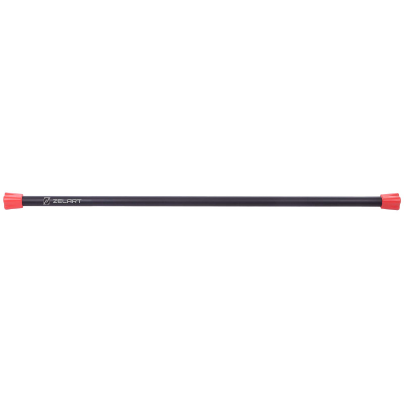 Бодібар Body Bar Zelart FI-1251-2 вага 2кг чорний-червоний