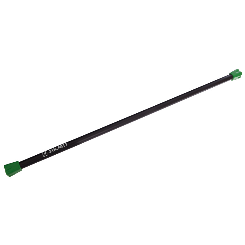 Бодібар Body Bar Zelart FI-1251-4 вага 4кг чорний-салатовий