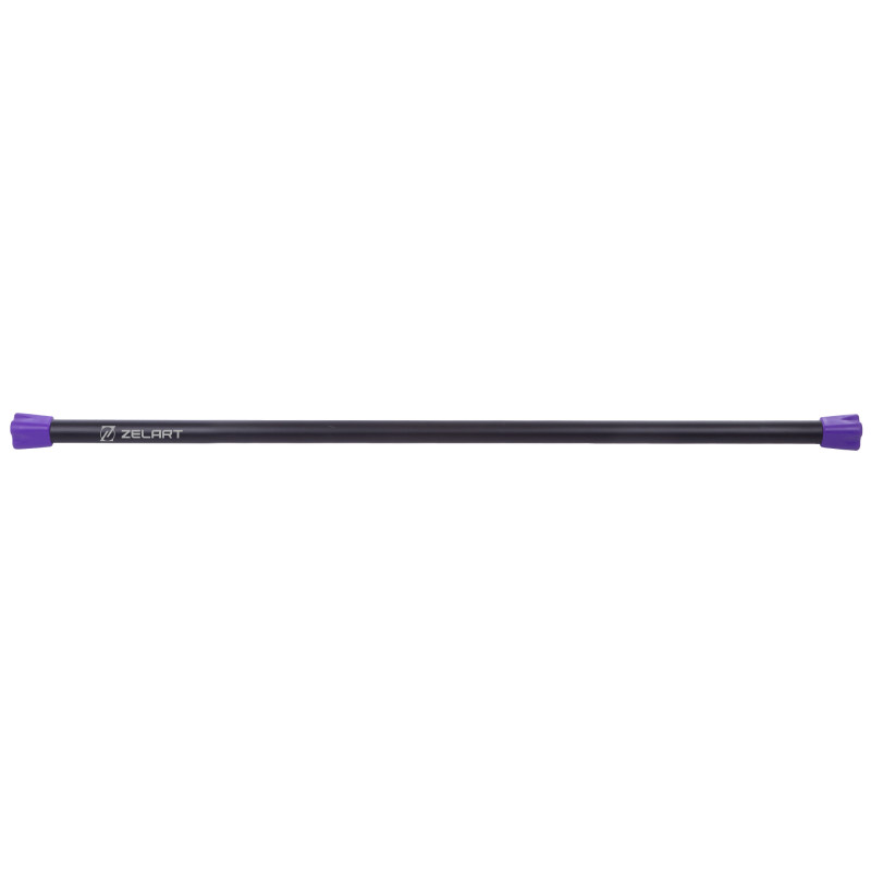 Бодібар Body Bar Zelart FI-1251-6 вага 6кг черный-фиолетовый
