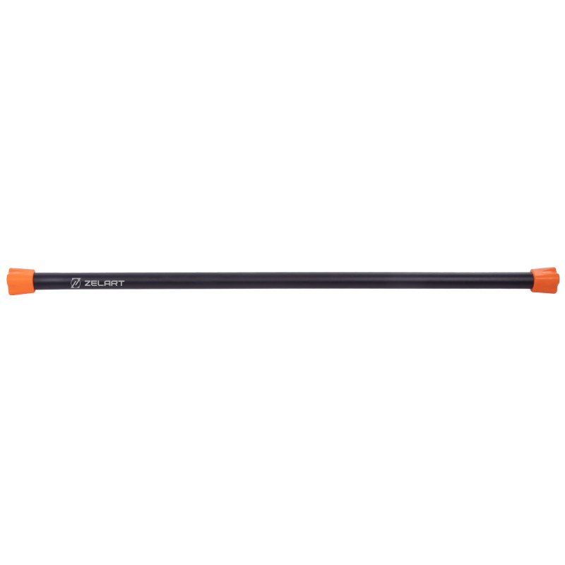 Бодібар Body Bar Zelart FI-1251-8 вага 8кг чорний-помаранчевий