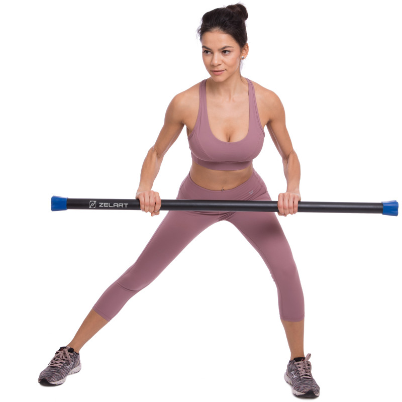 Бодібар Body Bar Zelart FI-1251-9 вага 9кг черный-синий