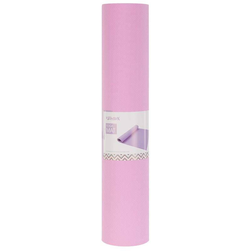 Килимок для йоги та фітнесу TPE двошаровий Zelart FI-1515 183x61x0,4см кольори в асортименті