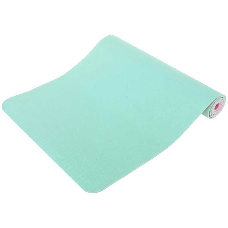 Килимок для йоги та фітнесу TPE двошаровий Zelart FI-1515 183x61x0,4см кольори в асортименті
