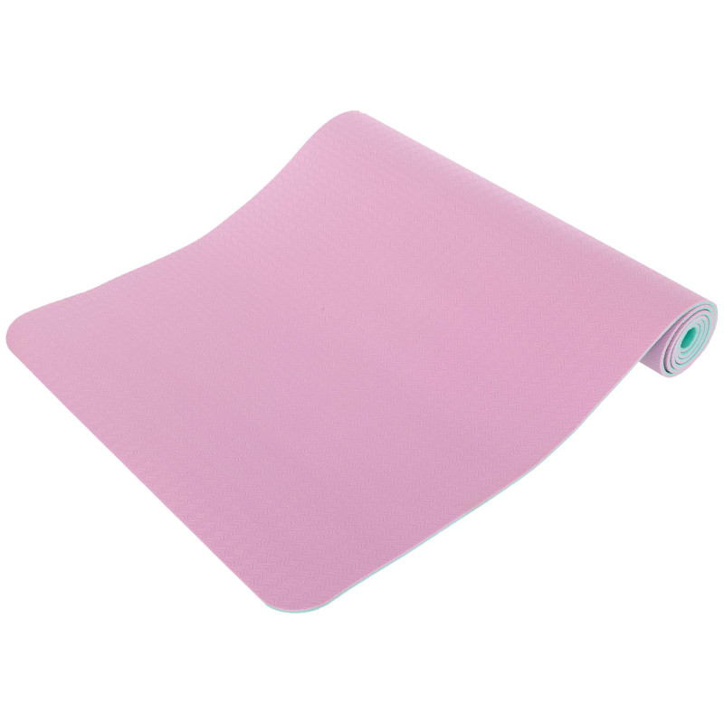 Килимок для йоги та фітнесу TPE двошаровий Zelart FI-1515 183x61x0,4см кольори в асортименті