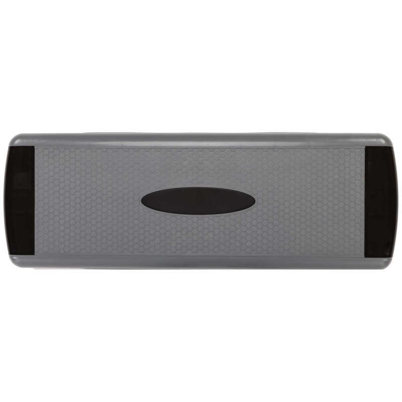 Степ-платформа для фітнесу та аеробіки 3 рівня висоти SP-Sport FI-1579 85x30x15-25см сірий-чорний