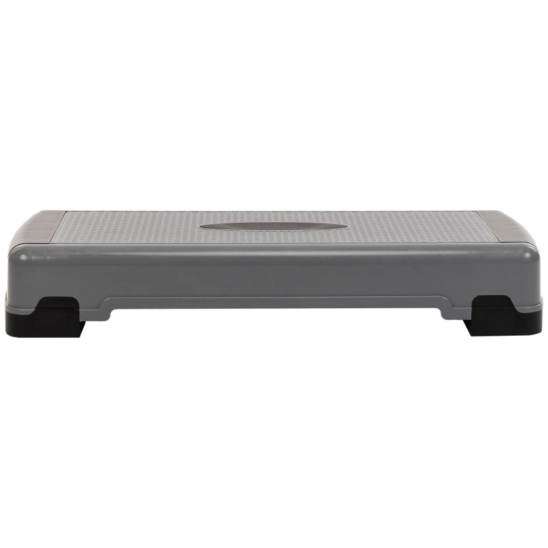 Степ-платформа для фітнесу та аеробіки 3 рівня висоти SP-Sport FI-1579 85x30x15-25см сірий-чорний