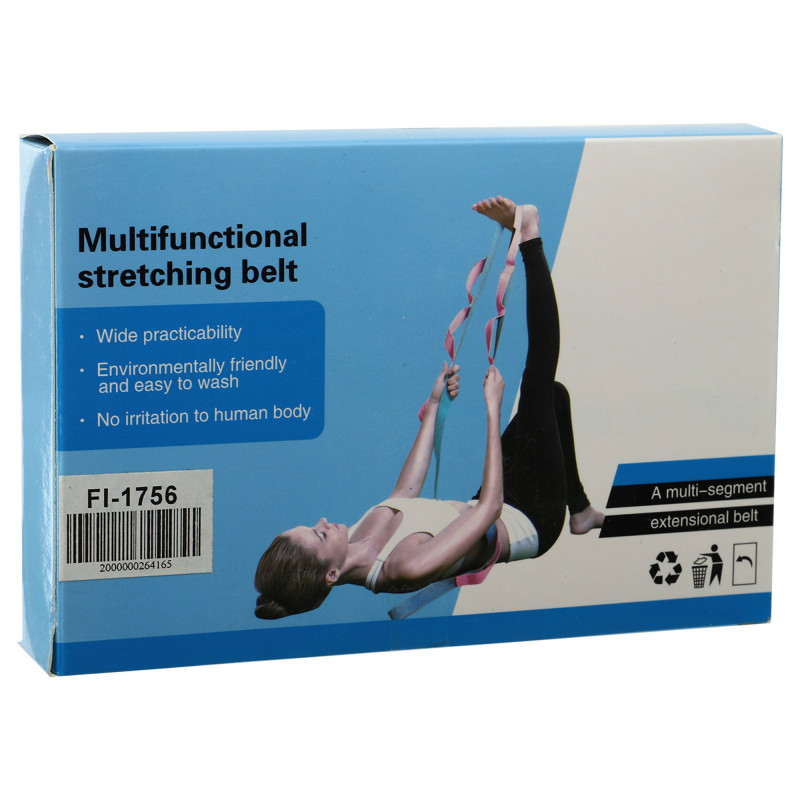 Стрічка стропа з петлями для розтяжки Stretch Strap SP-Sport FI-1756 8 петель кольори в асортименті