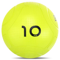 Слембол м'яч набивний для кросфіту та фітнесу Slam Ball Mdbuddy FI-1774-10 10кг салатовий