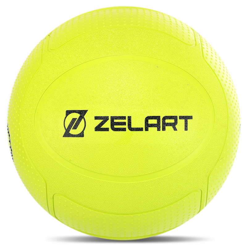 Слембол м'яч набивний для кросфіту та фітнесу Slam Ball Mdbuddy FI-1774-10 10кг салатовий