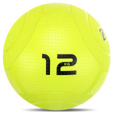 Слембол м'яч набивний для кросфіту та фітнесу Slam Ball Mdbuddy FI-1774-12 12кг салатовий