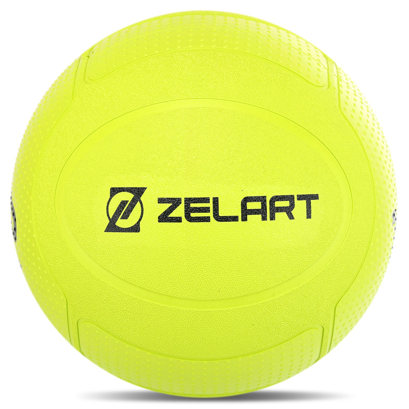 Слембол м'яч набивний для кросфіту та фітнесу Slam Ball Mdbuddy FI-1774-12 12кг салатовий