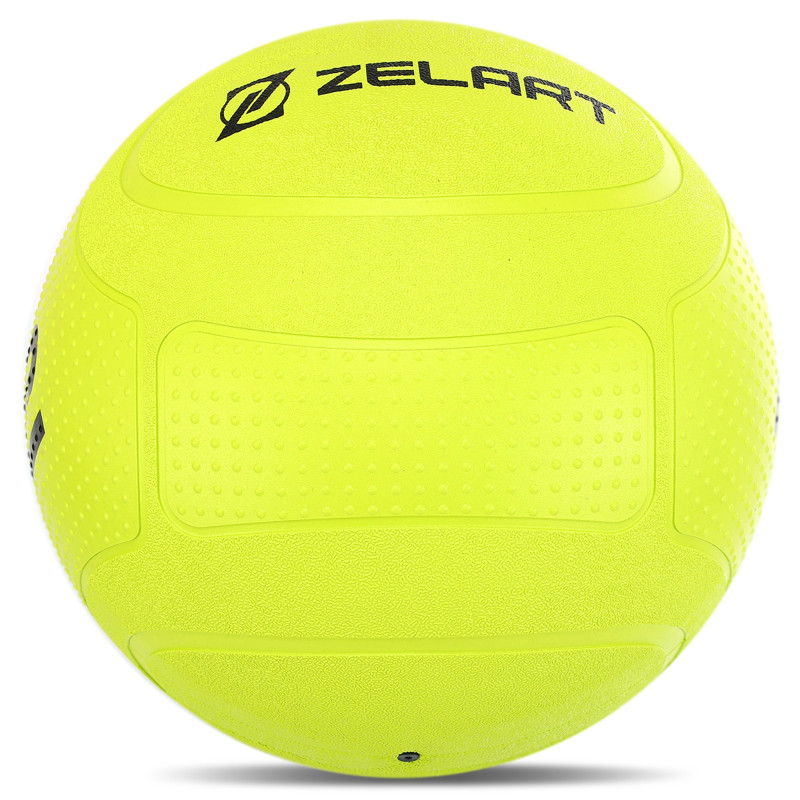 Слембол м'яч набивний для кросфіту та фітнесу Slam Ball Mdbuddy FI-1774-12 12кг салатовий