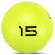 Слембол м'яч набивний для кросфіту та фітнесу Slam Ball Mdbuddy FI-1774-15 15кг салатовий