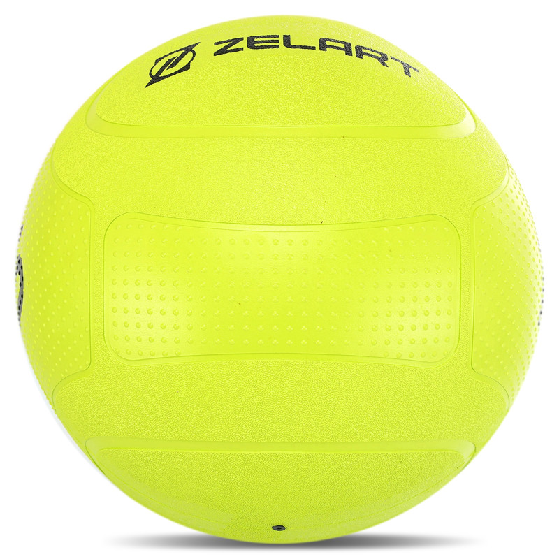 Слембол м'яч набивний для кросфіту та фітнесу Slam Ball Mdbuddy FI-1774-15 15кг салатовий
