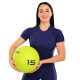 Слембол м'яч набивний для кросфіту та фітнесу Slam Ball Mdbuddy FI-1774-15 15кг салатовий