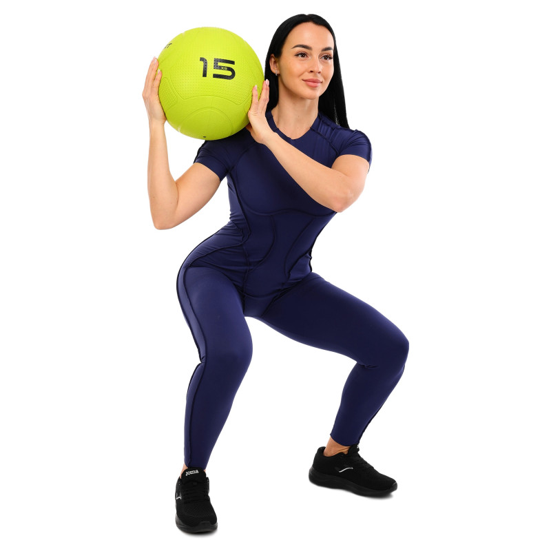 Слембол м'яч набивний для кросфіту та фітнесу Slam Ball Mdbuddy FI-1774-15 15кг салатовий