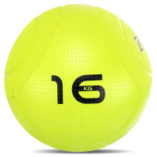 Слембол м'яч набивний для кросфіту та фітнесу Slam Ball Mdbuddy FI-1774-16 16кг салатовий