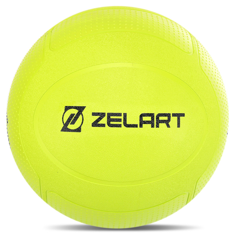 Слембол м'яч набивний для кросфіту та фітнесу Slam Ball Mdbuddy FI-1774-16 16кг салатовий
