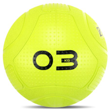 Слембол м'яч набивний для кросфіту та фітнесу Slam Ball Mdbuddy FI-1774-3 3кг салатовий