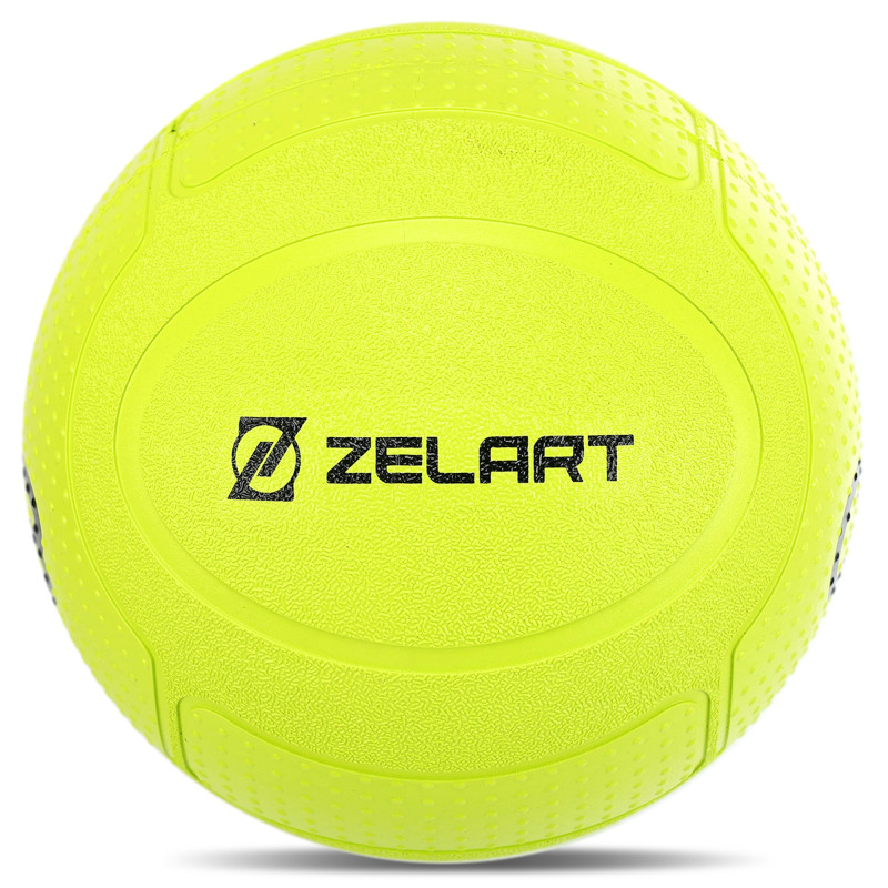 Слембол м'яч набивний для кросфіту та фітнесу Slam Ball Mdbuddy FI-1774-3 3кг салатовий