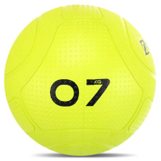Слембол м'яч набивний для кросфіту та фітнесу Slam Ball Mdbuddy FI-1774-7 7кг салатовий